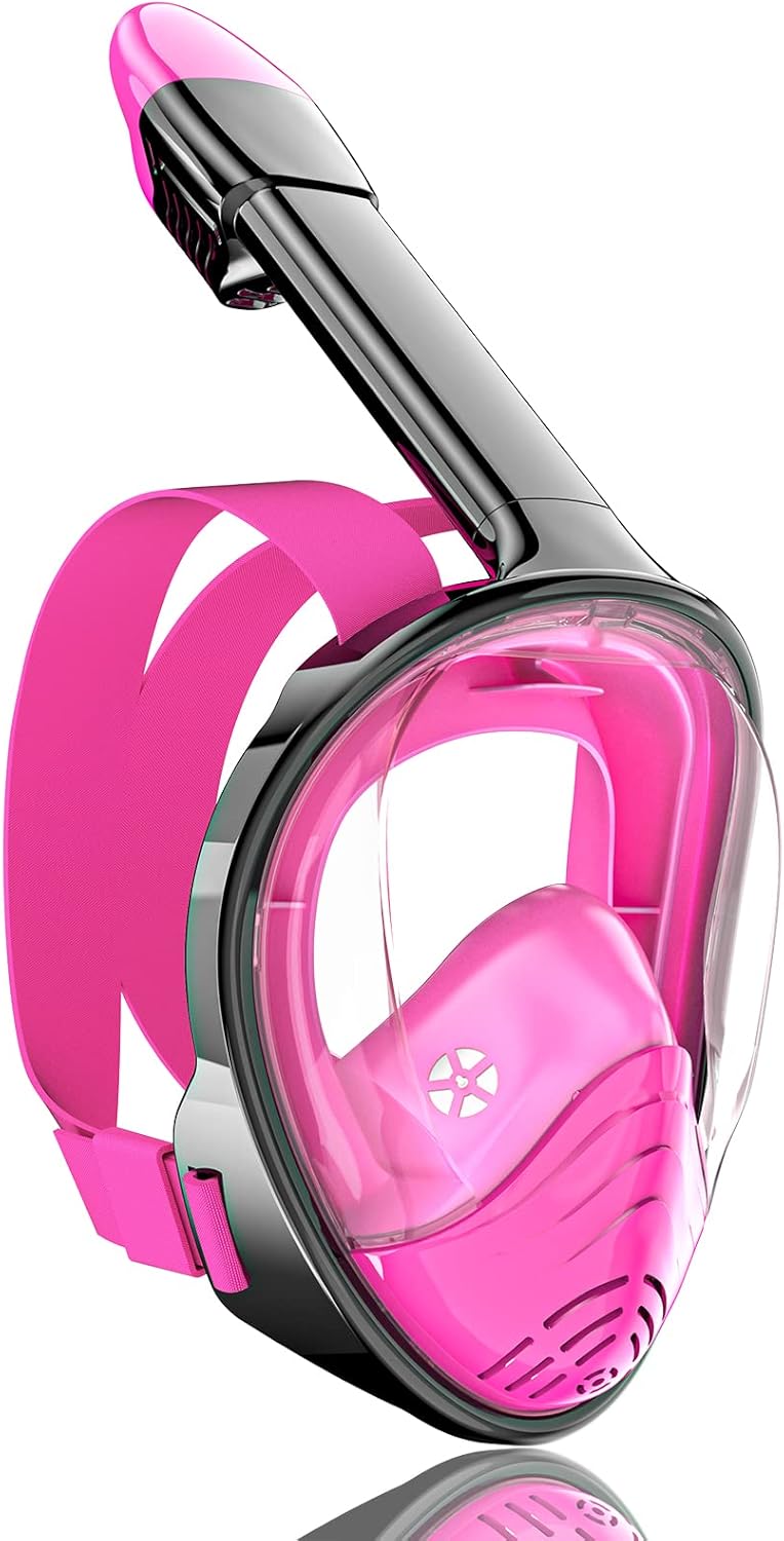 QingSong Full Face Snorkel Mask for Adults with Camera Mount