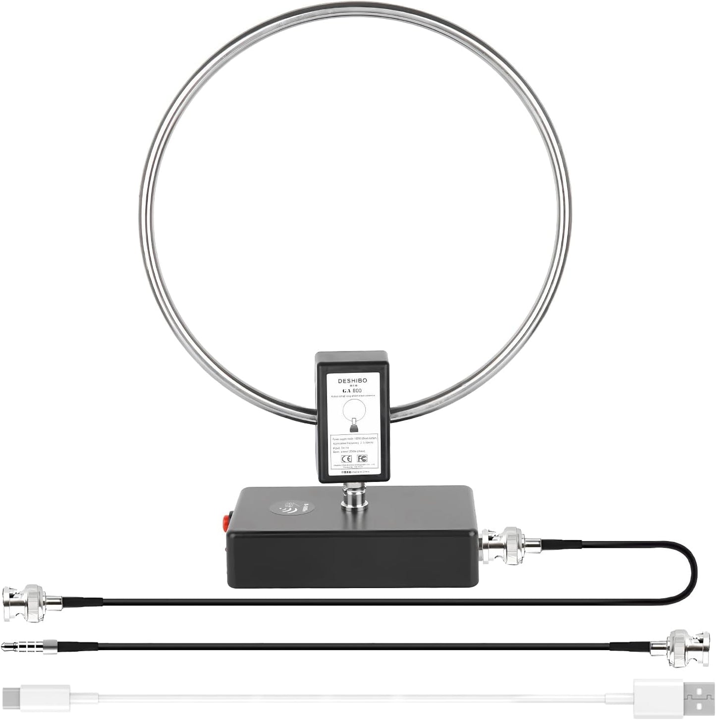 GA800 Active Loop Antenna for Indoor Outdoor Ham Radio Use