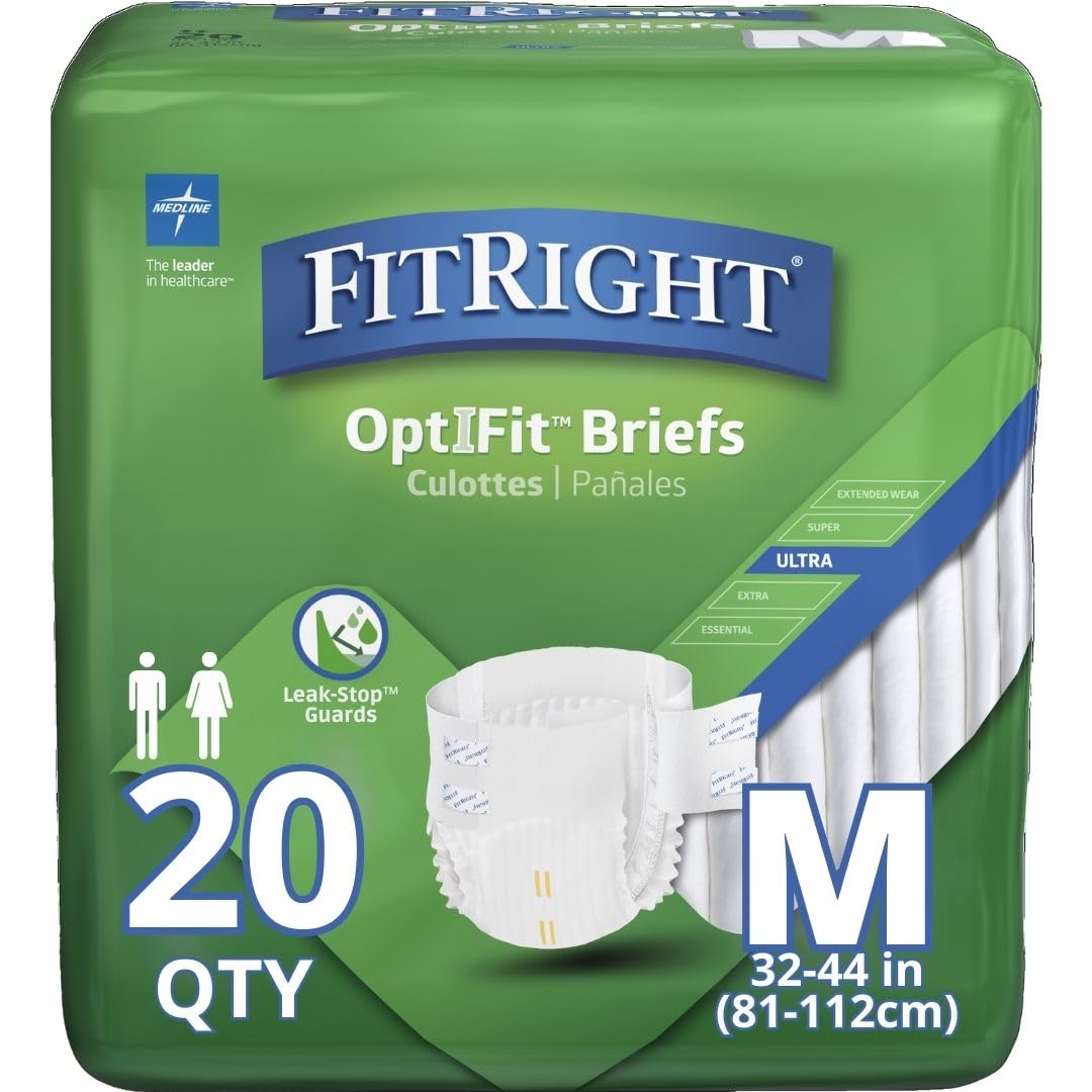 Medline OptiFit Ultra Briefs - Heavy Absorbency, 20ct