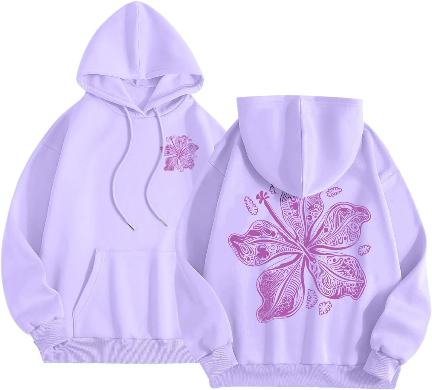 FAEXUM Pink Puff Hoodie - Trendy Teen Girl Style