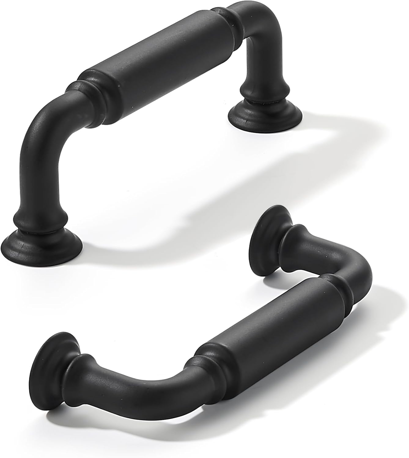 Matte Black Heavy-Duty Solid Cabinet Pulls for Home Upgrade