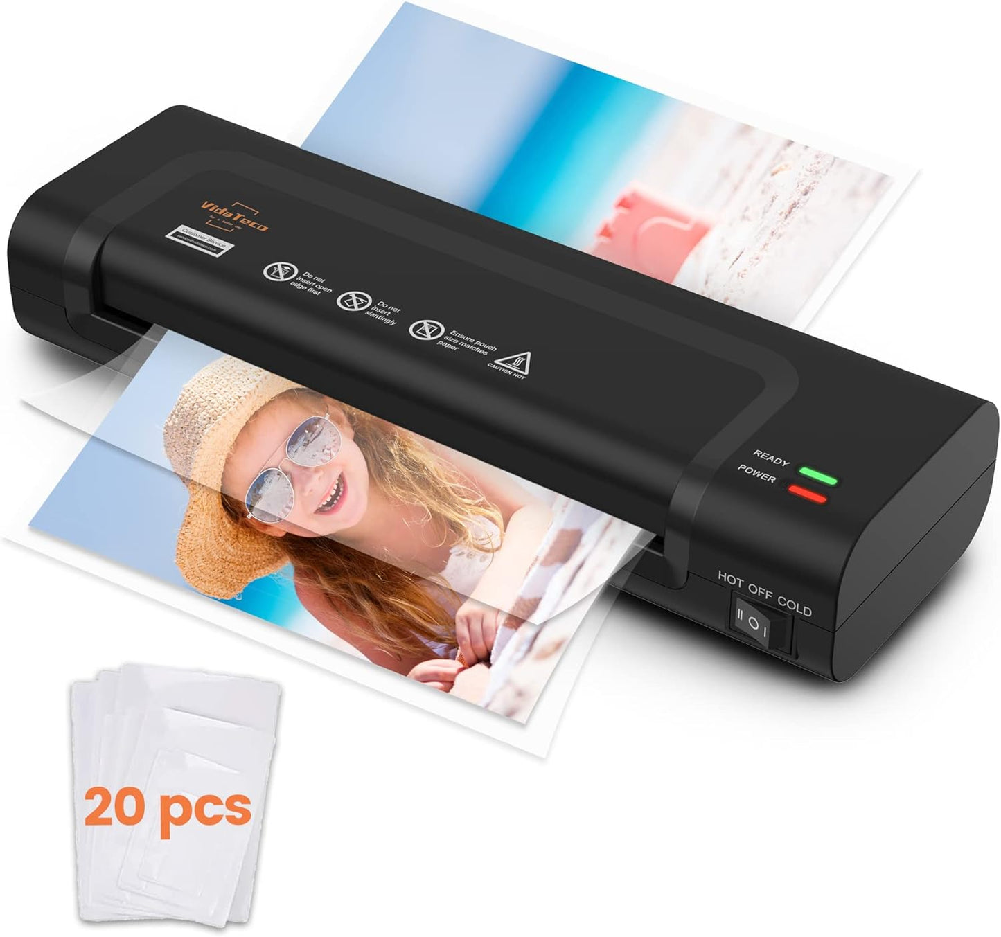 VidaTeco 9 Laminator: 2-Min Preheat, Patented Roller