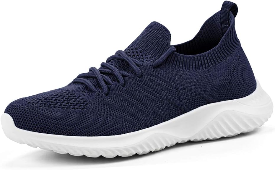 Akk Womens Walking Tennis Shoes - Lightweight Slip On Sneakers