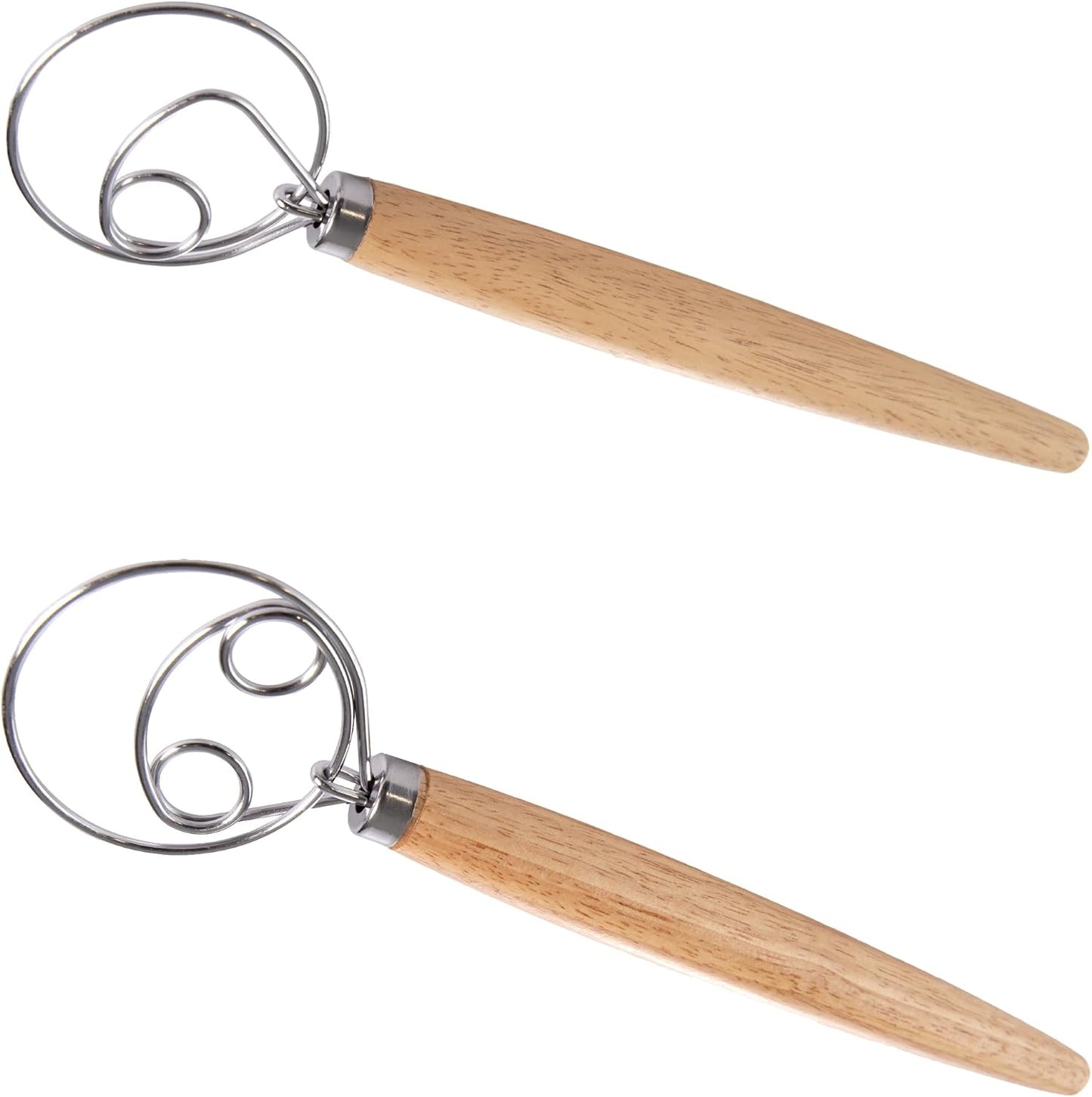 Stainless Steel Dough Whisk Set - Easy Bread Making!