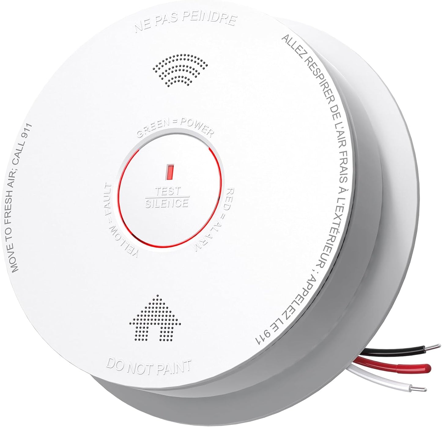 Siterlink Hardwired Smoke Detector & CO Alarm with 10-Year Battery