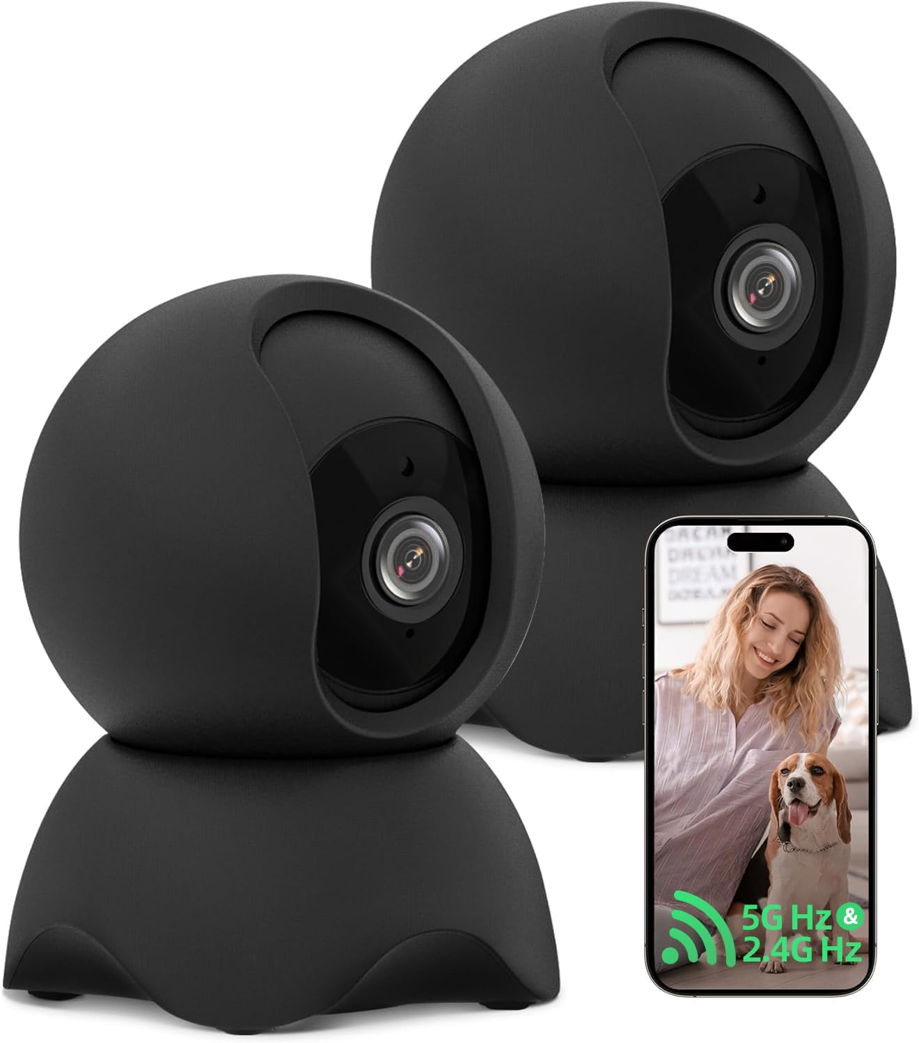 1080P HD Security Camera: Motion Detection, Night Vision