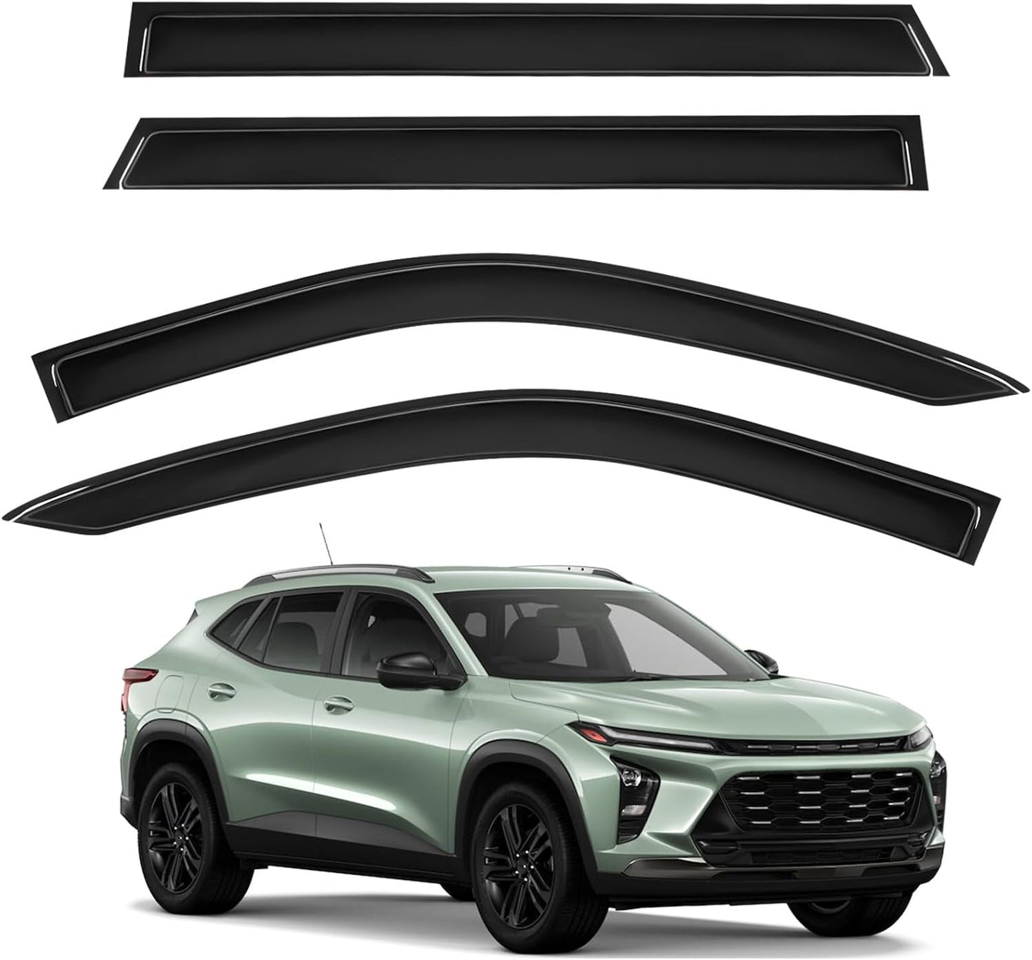 Tape-On Rain Guards for Chevy Trax 2024 2025 - Stylish Protection