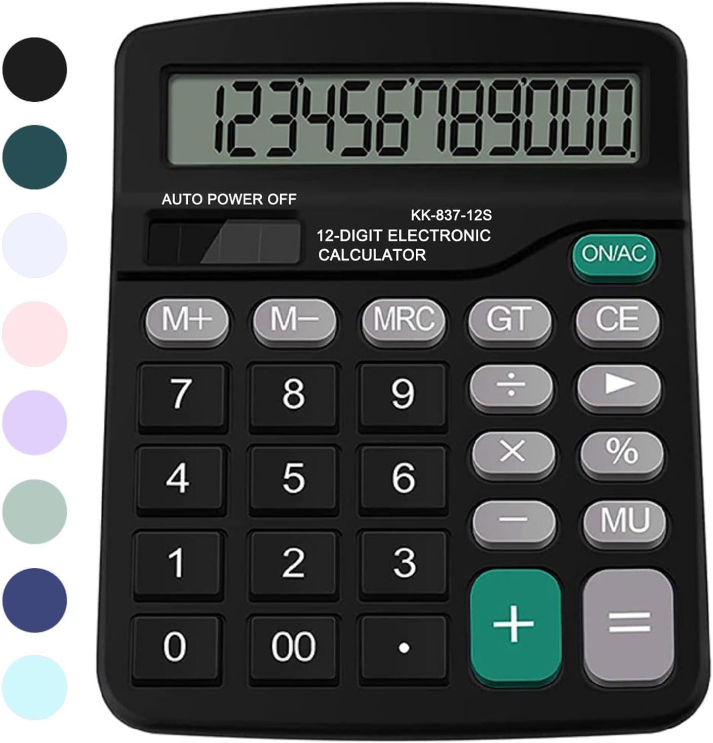 Dual Power Big Button Calculator for Kids & Adults
