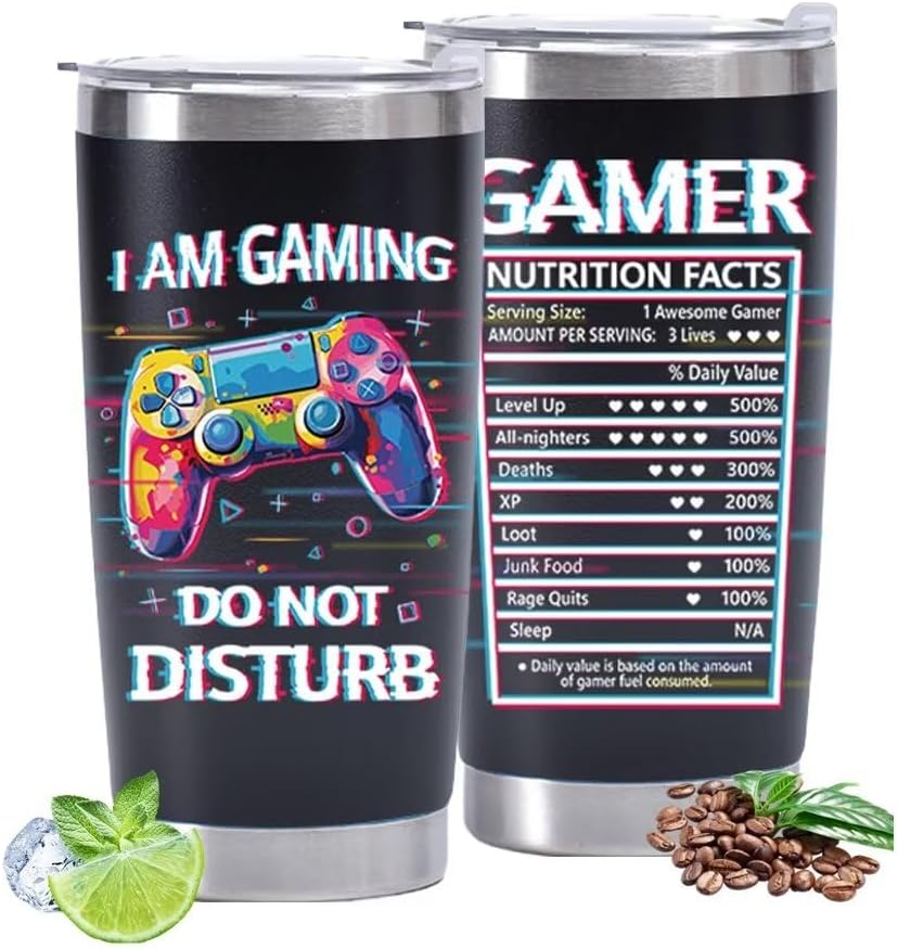 Stainless Steel Game Tumbler - Ultimate Gaming Gift