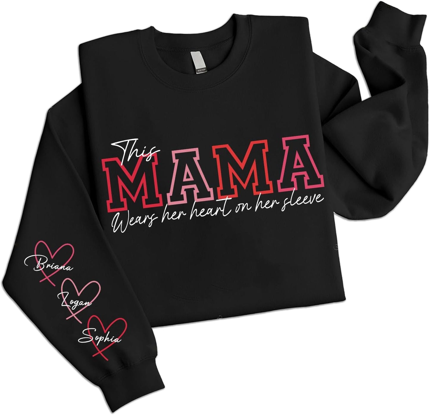 Custom Mama Sweatshirt - Wear Your Heart Proudly! #CM2304