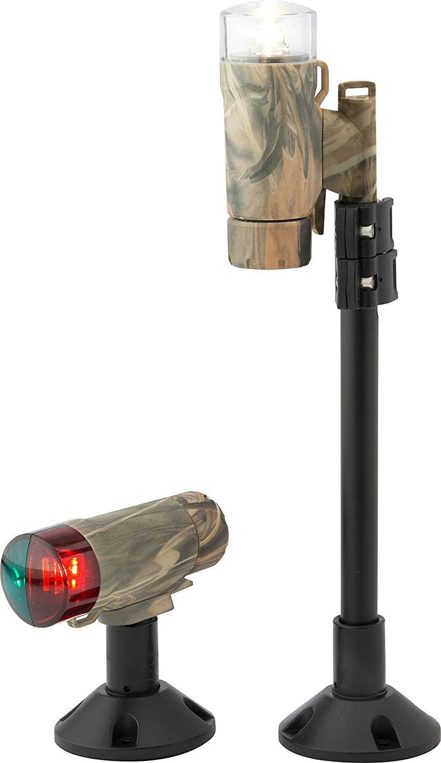 Portable Navigation Light Kit with LED Bow and Stern Lights