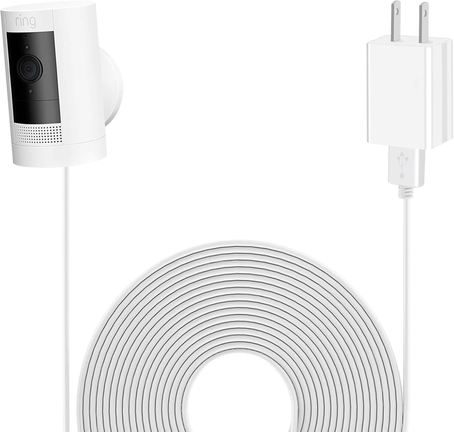 Long Reach Waterproof Camera Power Cord - 16Ft