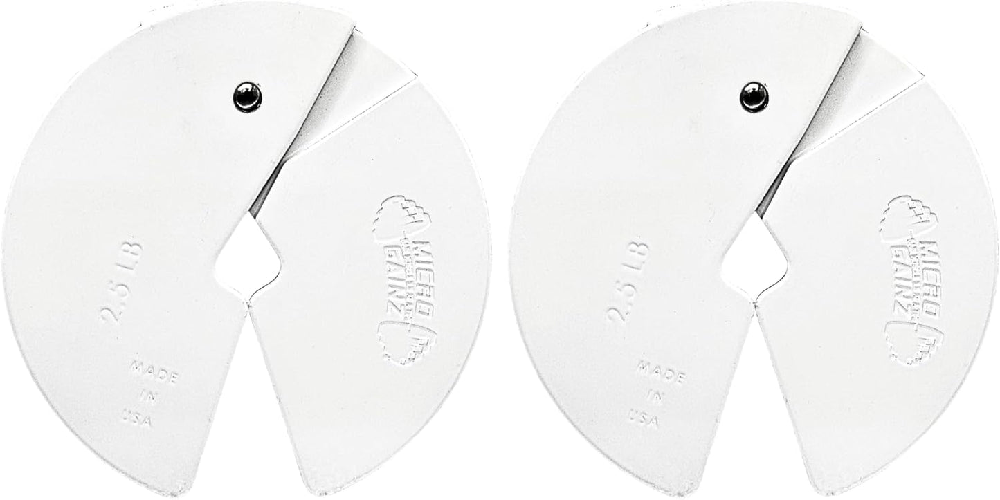 Micro Gainz 2.5 lb Fractional Weight Plates for Dumbbell Training
