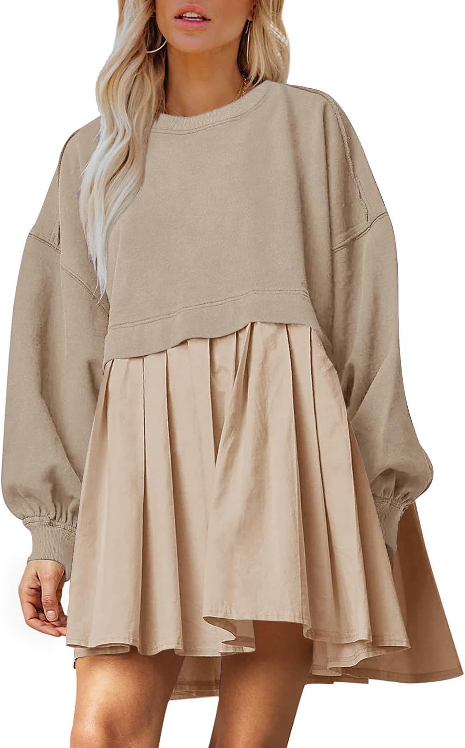 Stylish Oversized Sweatshirt Dress for Women - Perfect Casual Wear