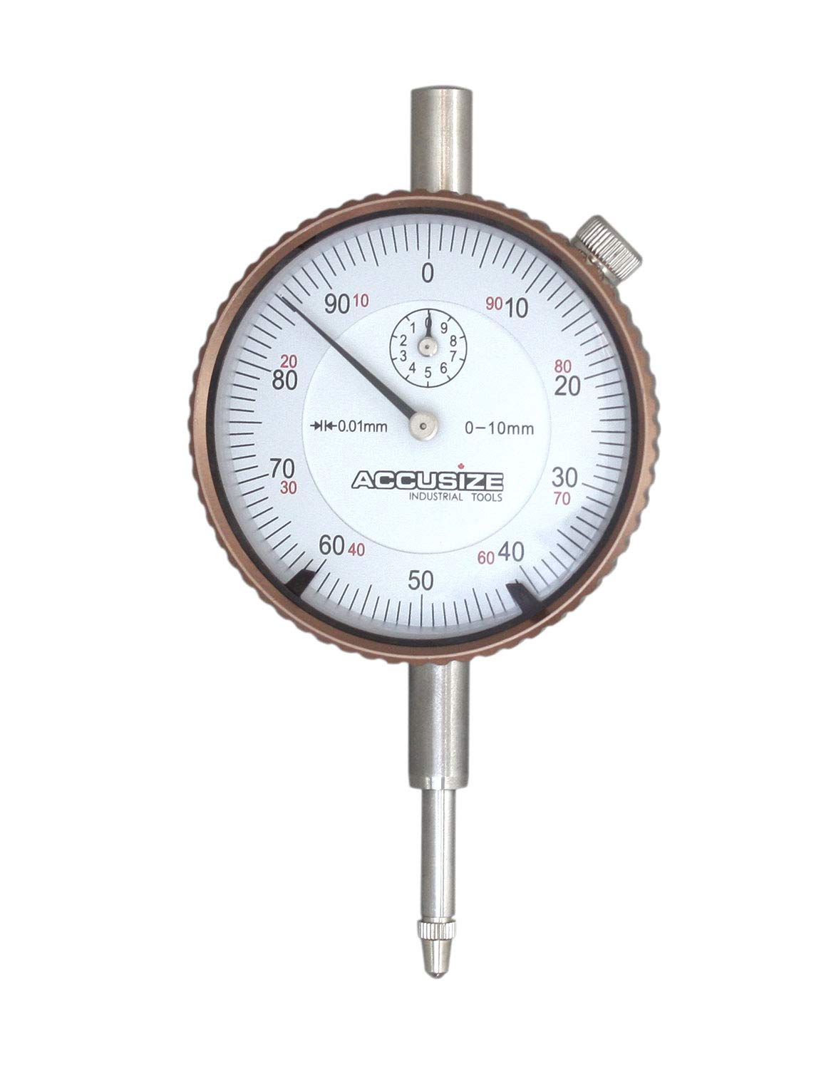 Accusize Industrial Tools 0-10 mm Metric Dial Indicators Set