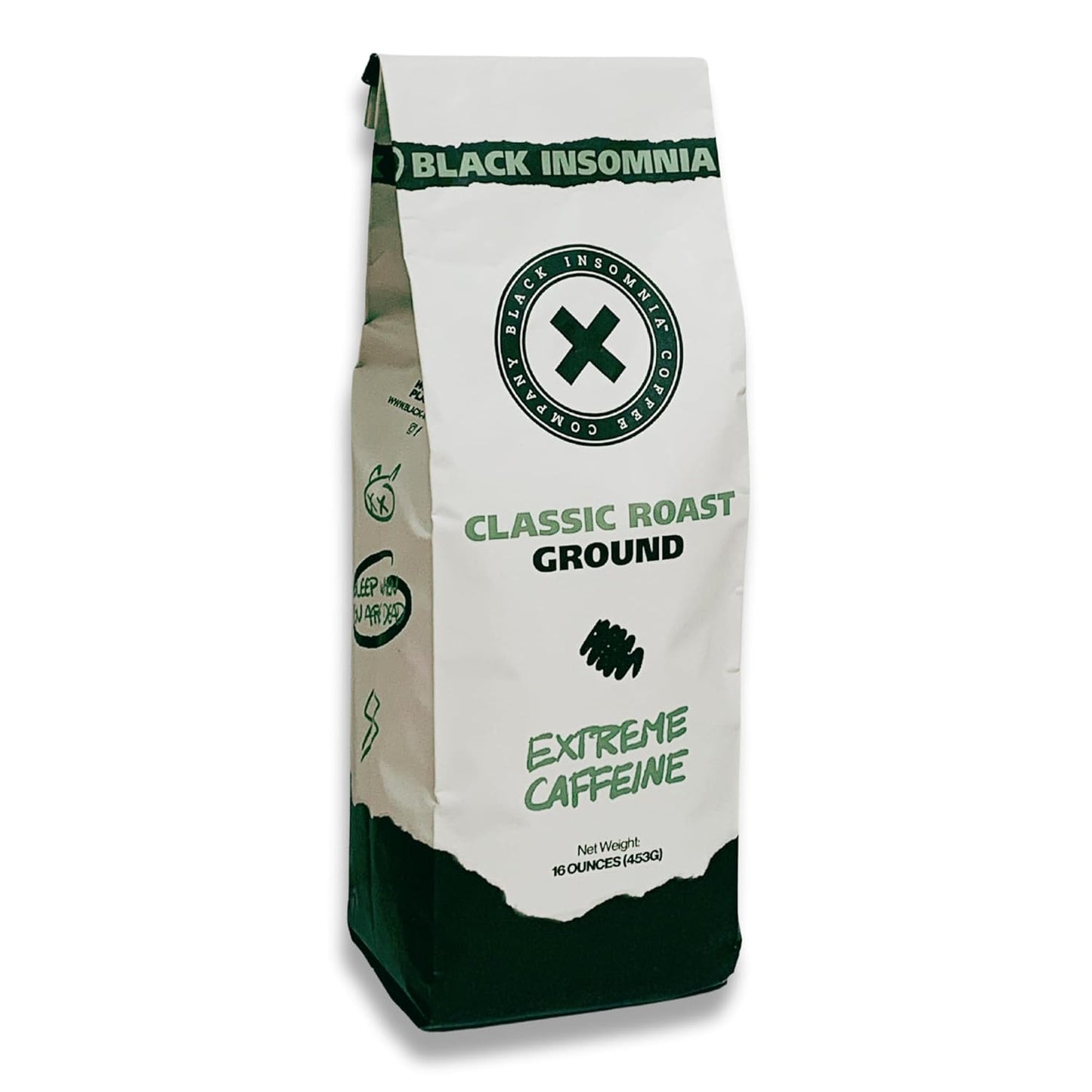 Black Insomnia Extreme Caffeine 1lb - Wake Up Energized!