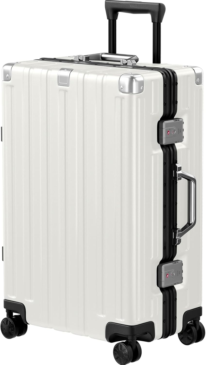 Krute Luggage 24 Inch Aluminum Frame Zipperless Suitcase Review