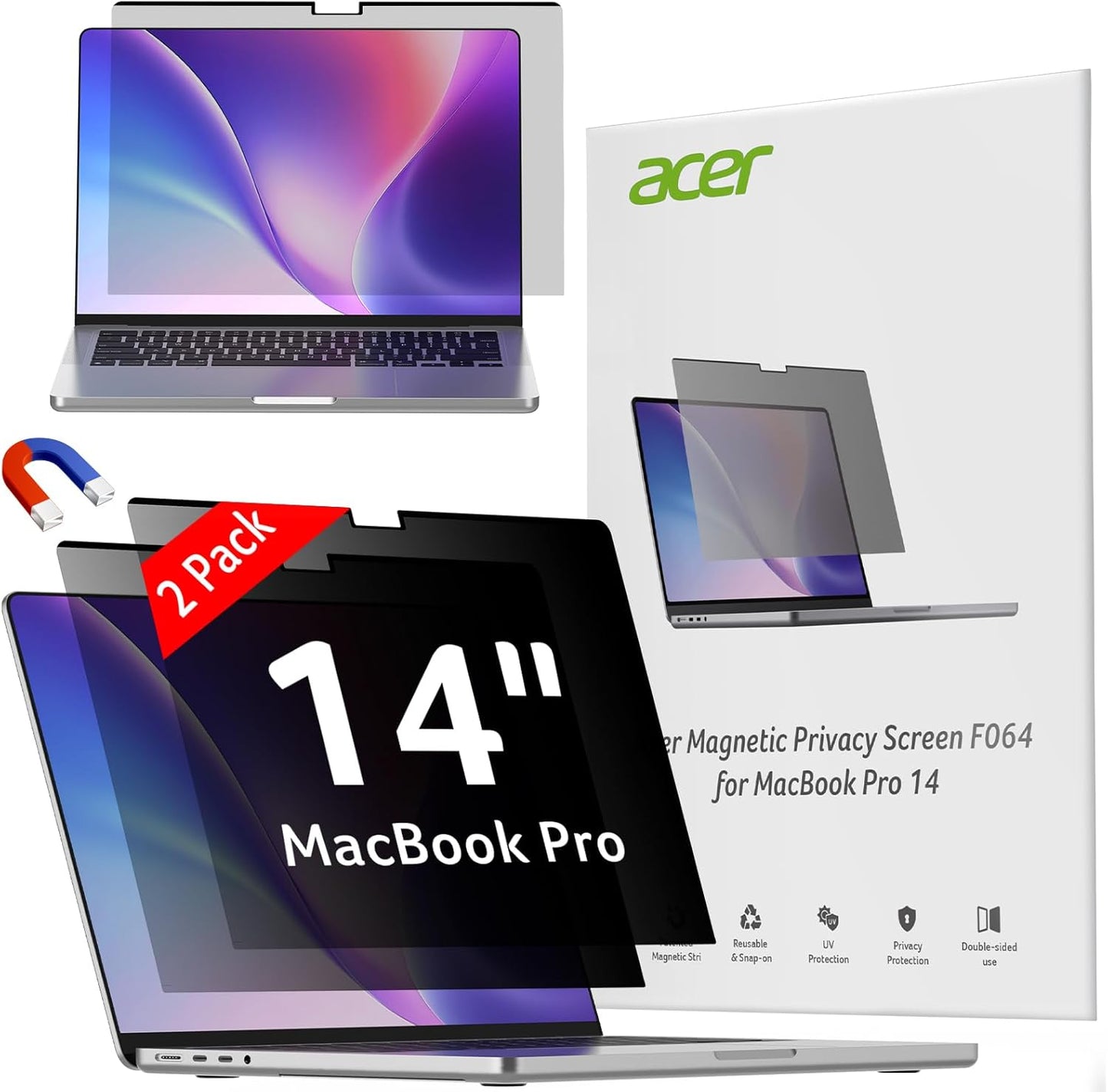 Acer Laptop Privacy Screen for MacBook Pro 14 Inch - 2 Pack