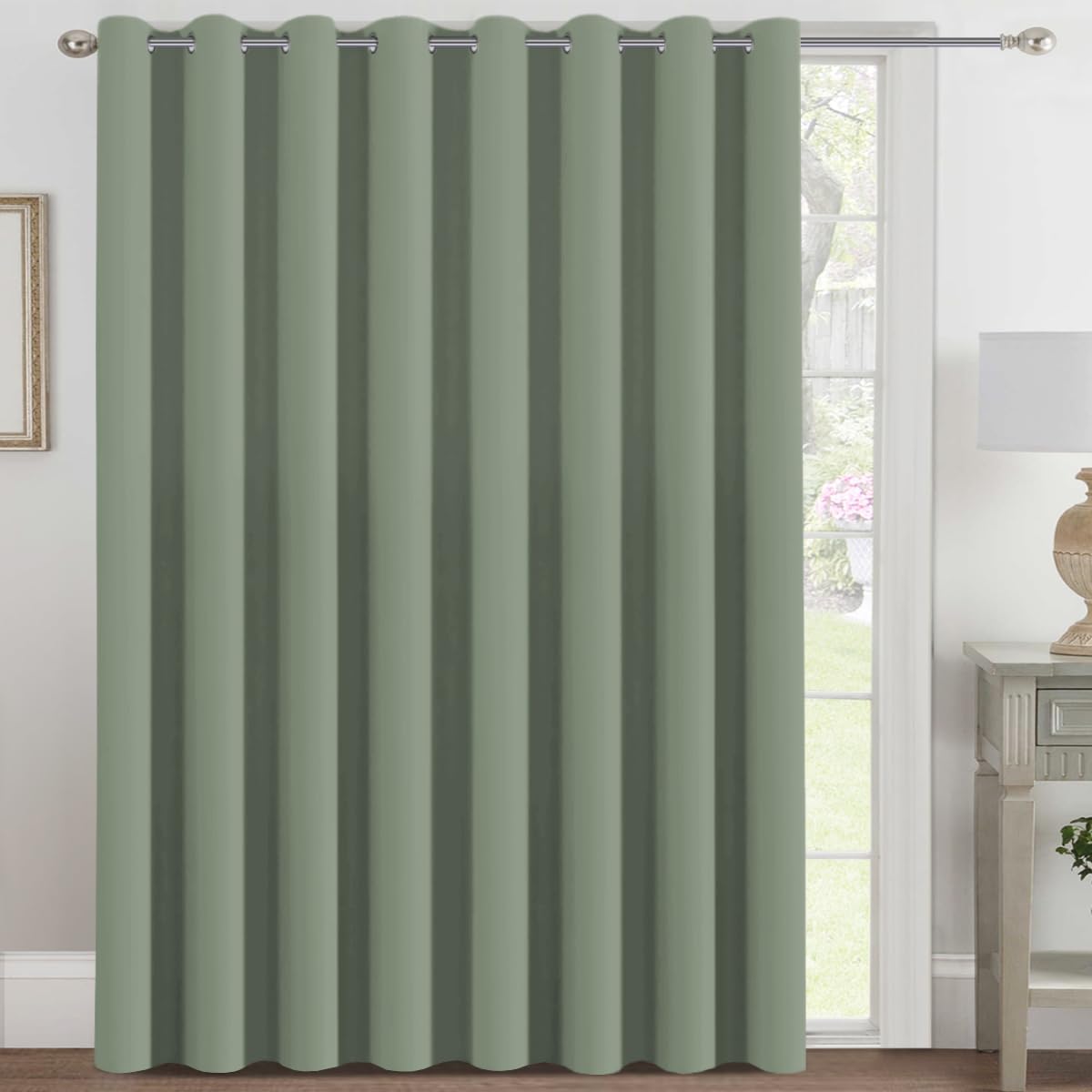 H.VERSAILTEX Blackout Patio Curtains for Sliding Door 100 x 108