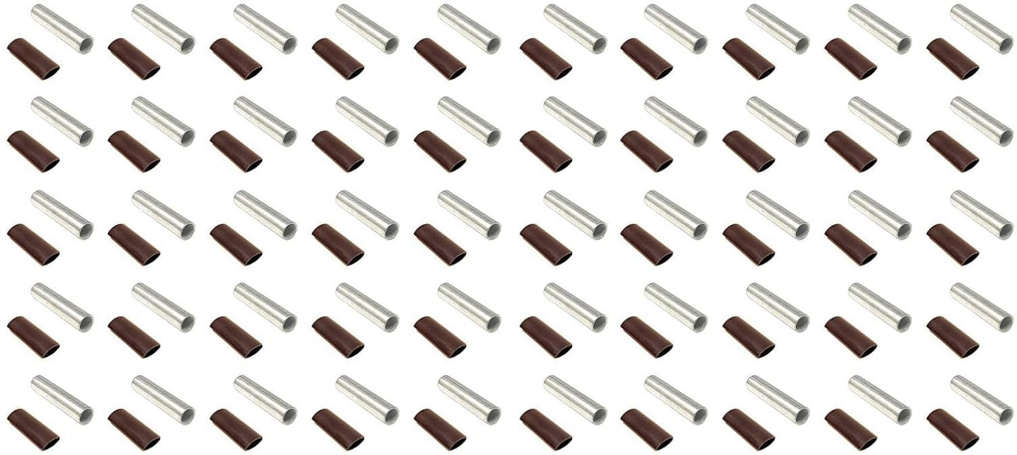 1/0 AWG Butt Splice Connectors for Marine Use - 50 pcs