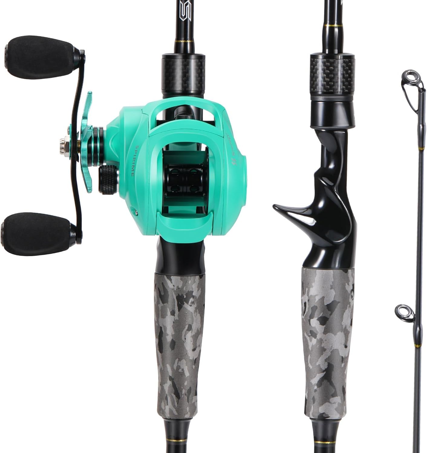 Sougayilang Medium Fishing Combo: Powerful 2-Piece Baitcaster