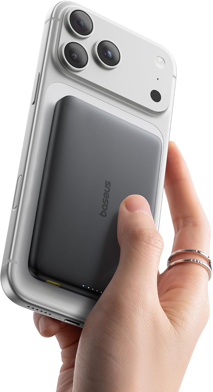 Baseus Picogo Magsafe Portable Charger: Ultra Slim 15W Power Bank