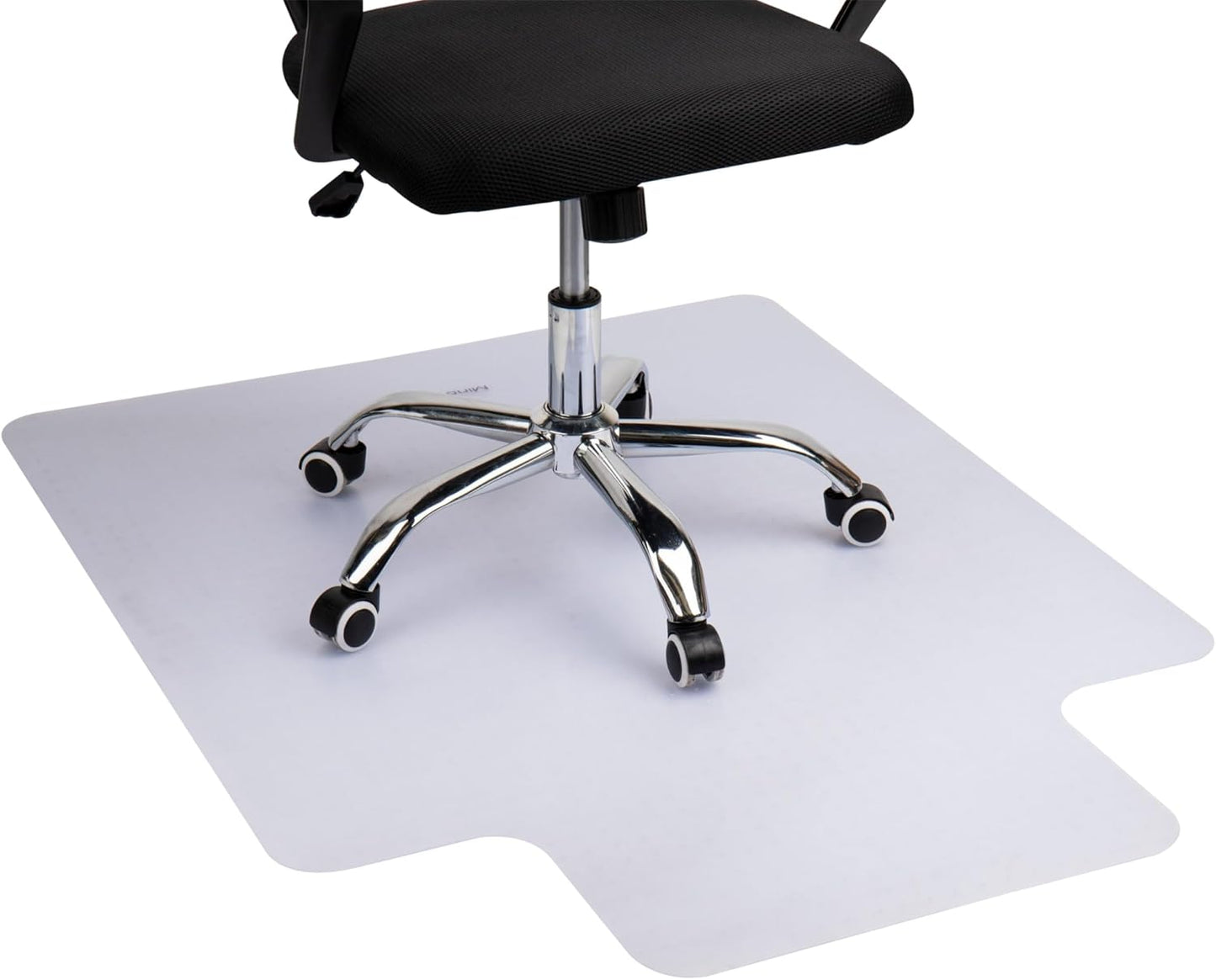 Mind Reader Clear Carpet Chair Mat - Desk Protector w/ Grip - 47.5L x 35.5W
