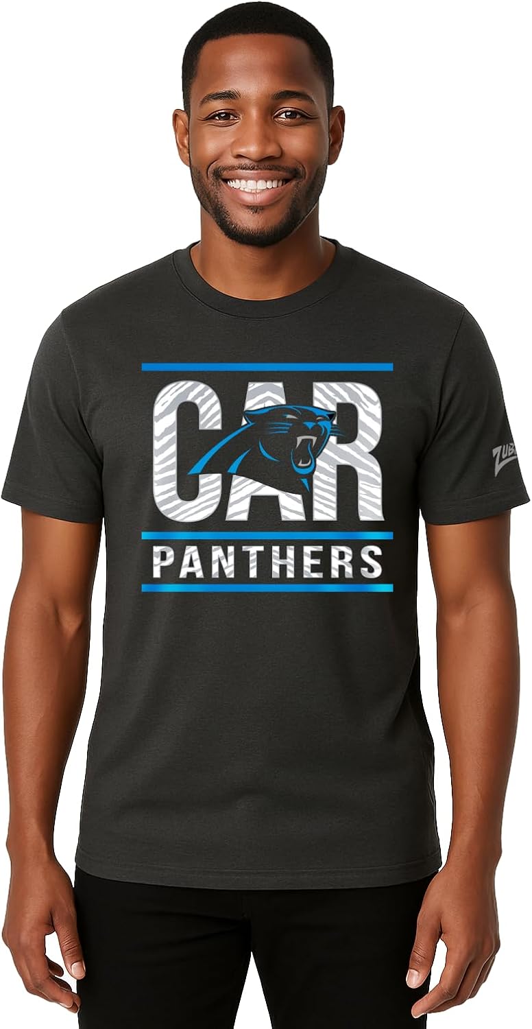 Zubaz NFL Men's Short Sleeve Team Graphic T-Shirt for Fans