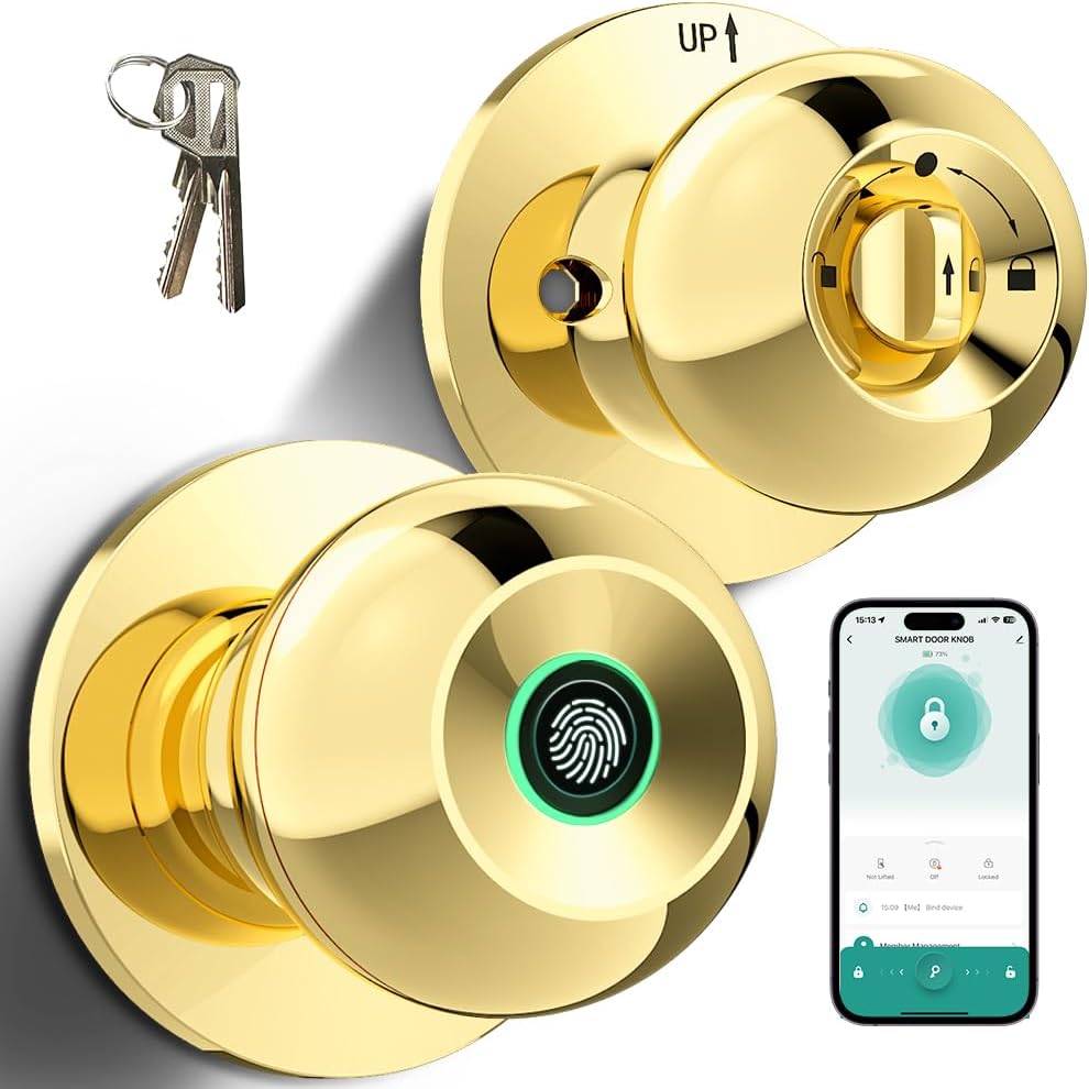 Fingerprint Door Lock with Smart App Control for Keyless Entry