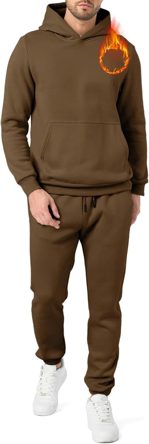 JMIERR Men's 2 Piece Outfits Hoodie Sweatshirt Tracksuit Set