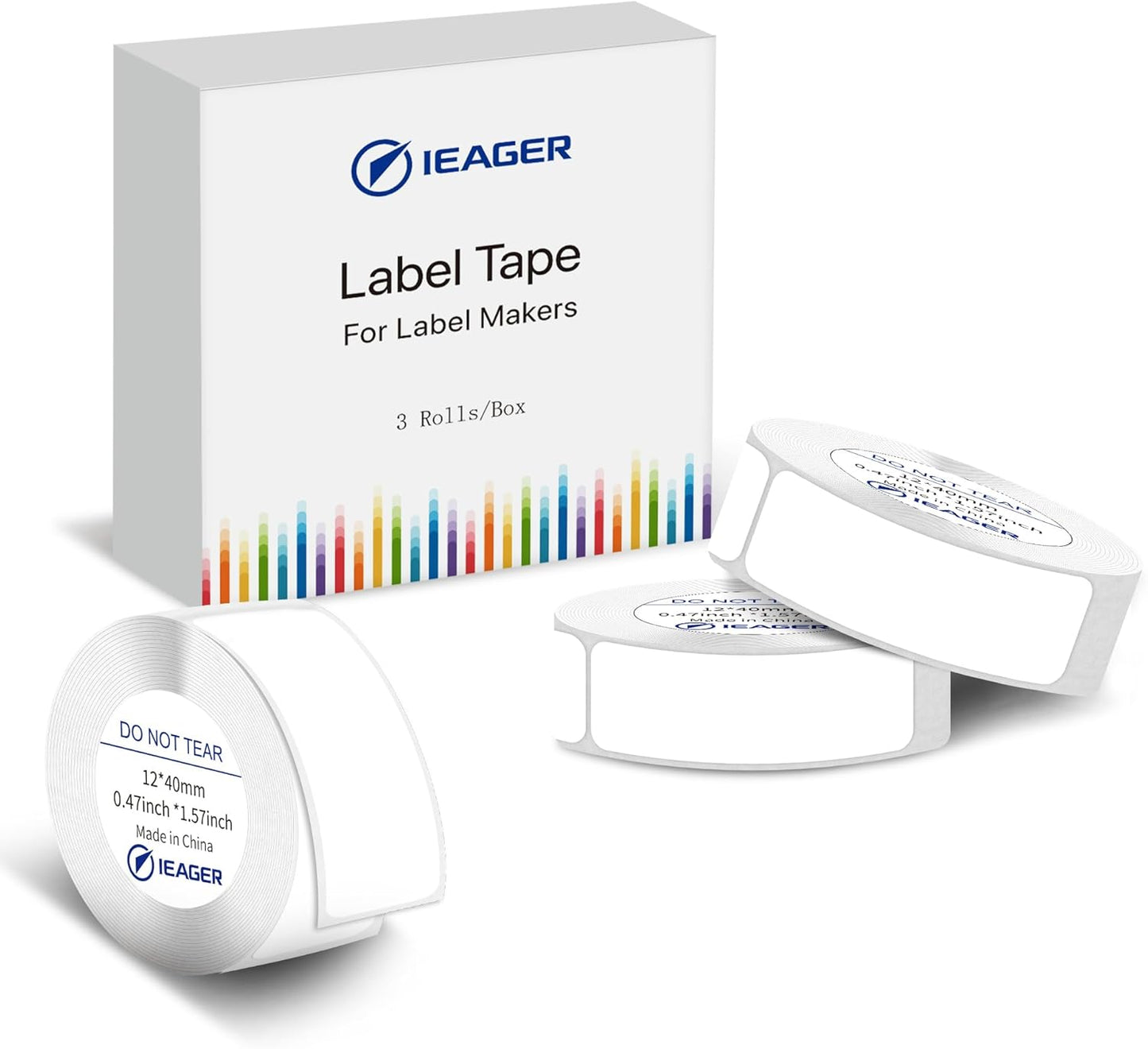 iEager White Sticker Thermal Label Tape Set - Organize with Ease!
