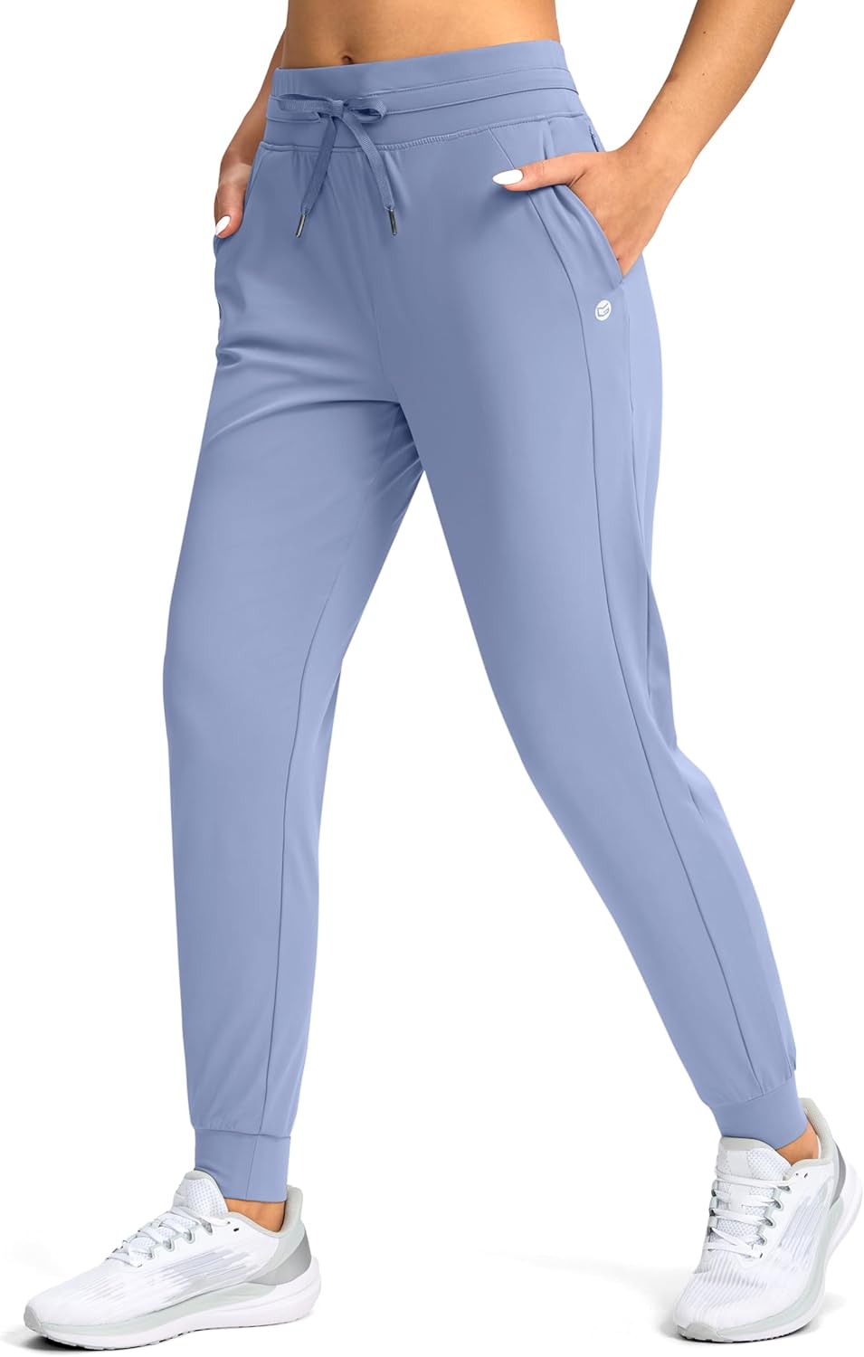 G Gradual Women's High Waisted Joggers with Zipper Pockets