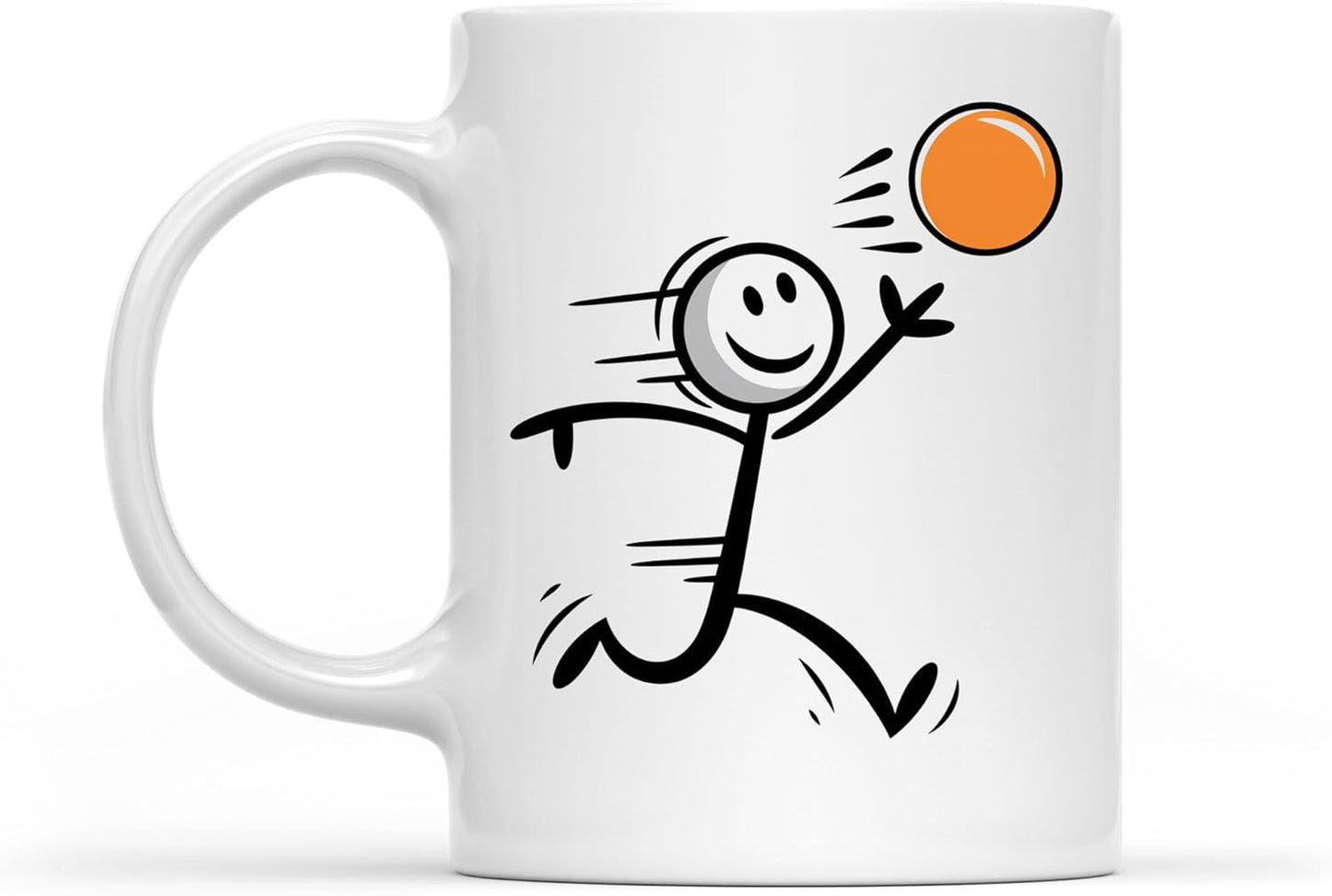 Frisbee Stickman Coffee Mug - Funny Disc Golf Fun!