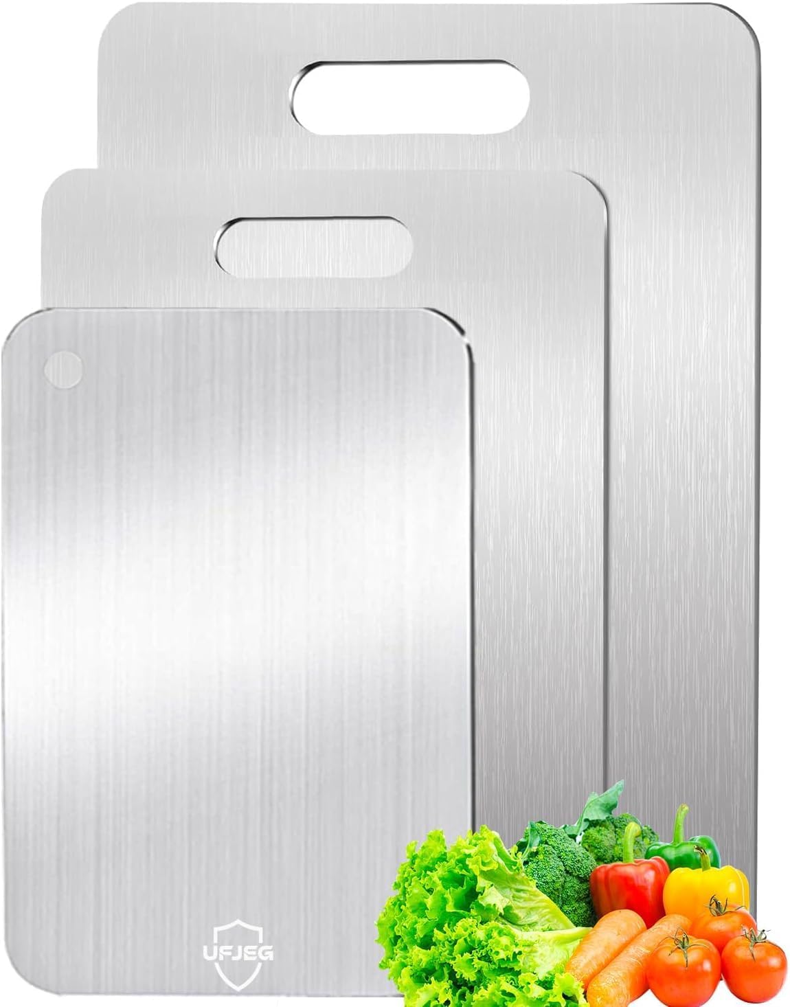 Titanium Cutting Board Set - 3 Durable Non-Toxic Boards