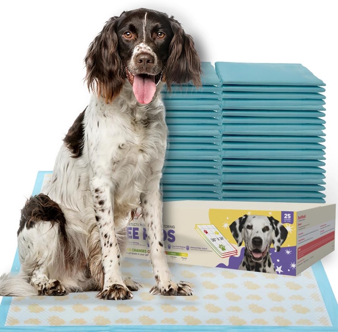 PETSWORLD Giant Dog Potty Pads for Easy Indoor Training