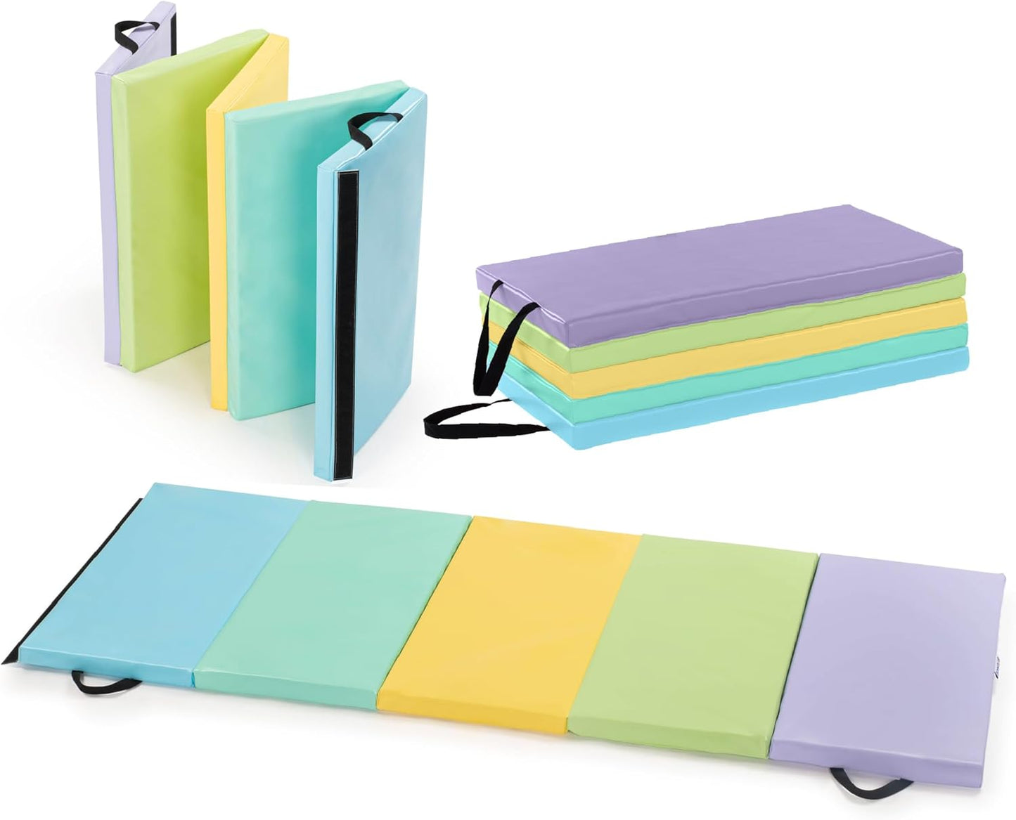 New Bounce Tumbling Mat for Kids - Colorful Gymnastics Mat