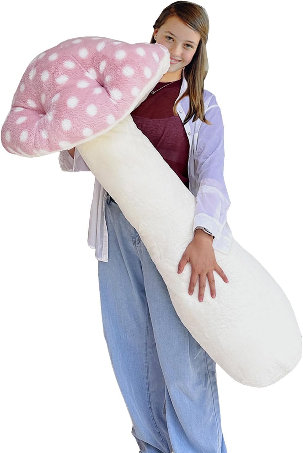 Hofun4U Mushroom Plush Pillow - Adorable 51 inch Stuffed Toy