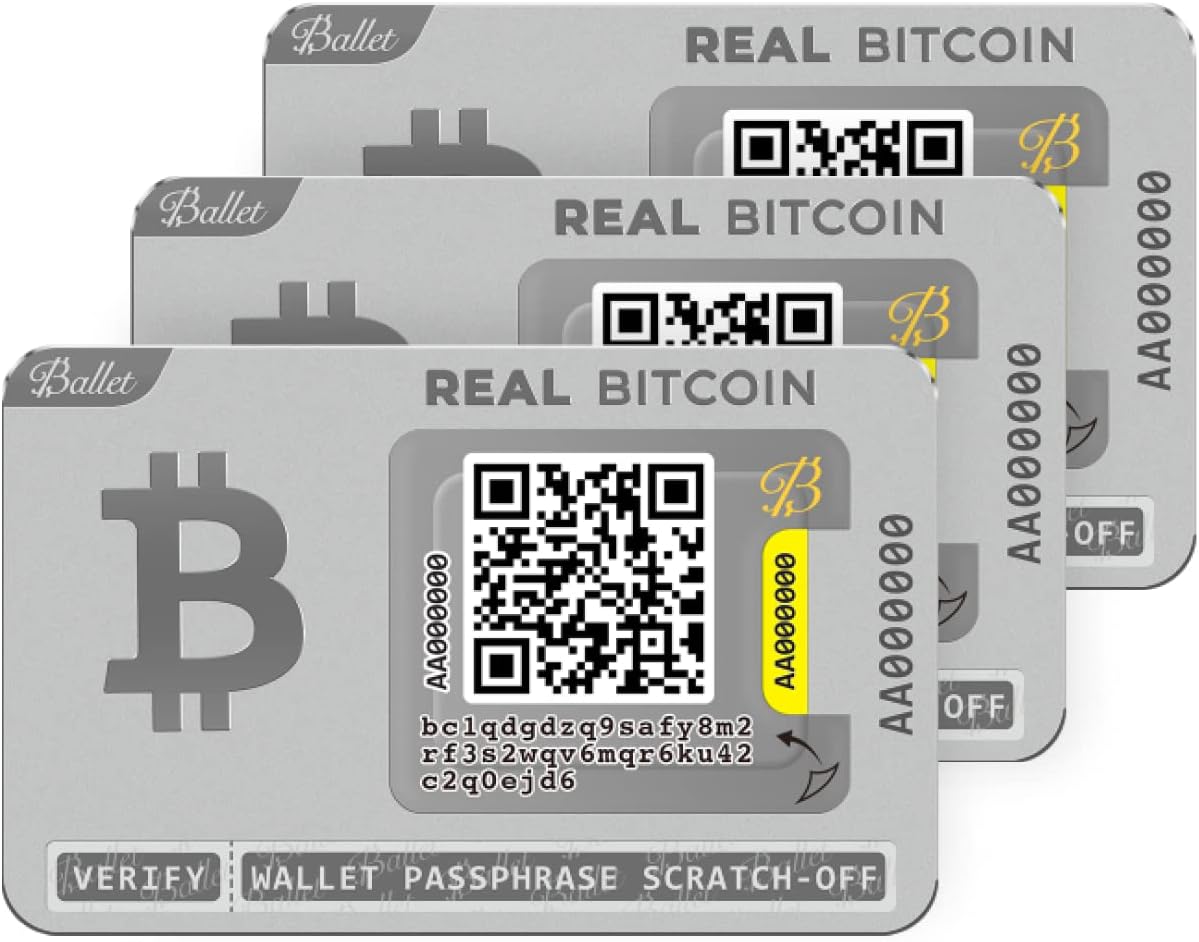 Ballet 3-Pack Gift Set Real Bitcoin - Ultimate Crypto Storage