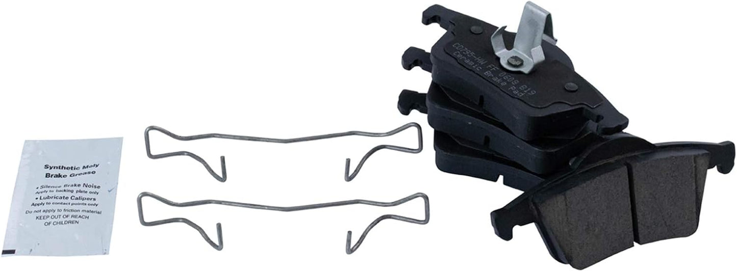 TRQ Rear Brake Pads Ceramic for Volvo S60 S70 S80 V70 XC70