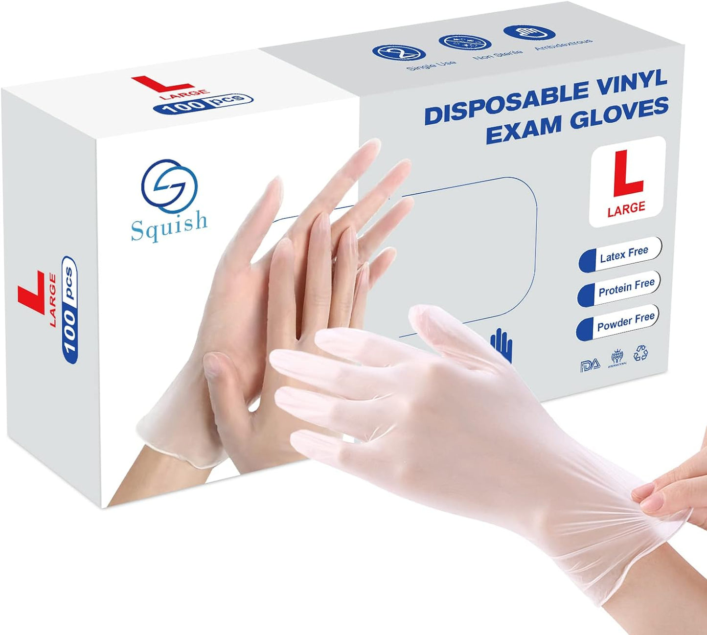 squish Disposable Gloves - Latex-Free for Clean Hands