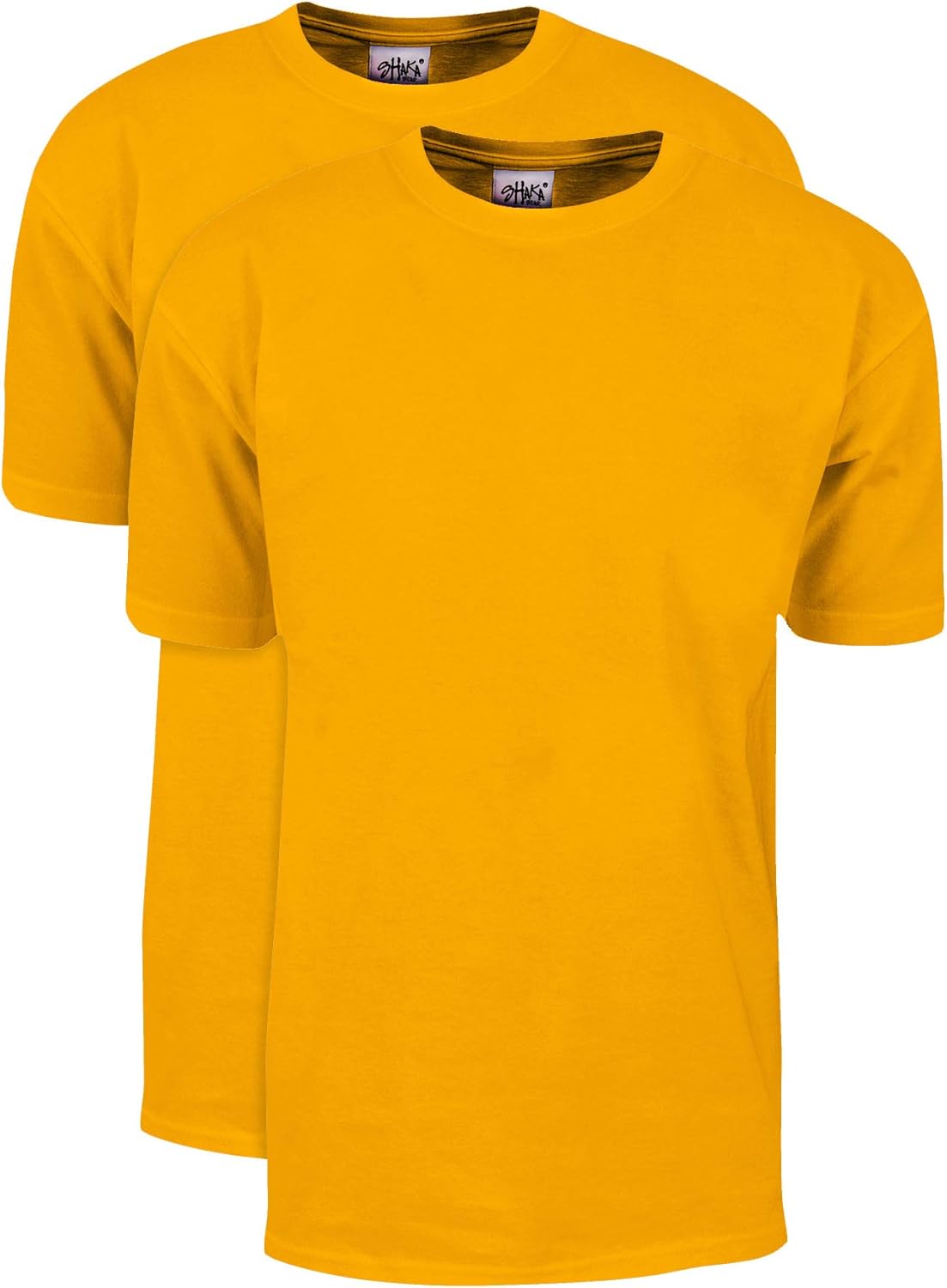 Shaka Wear Men's T Shirt 2 Pack Heavyweight Cotton Crewneck