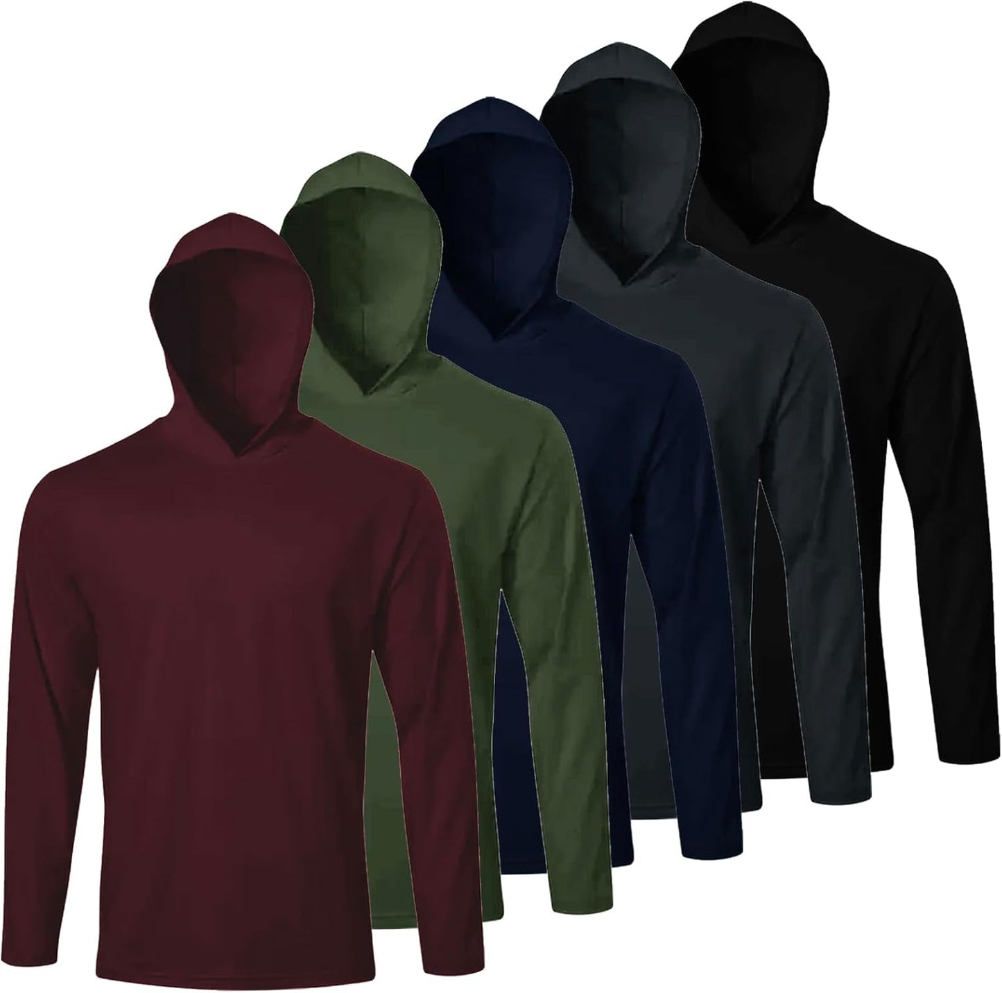 LeeHanTon Men UPF 50+ Sun Protection Hoodie for Activewear