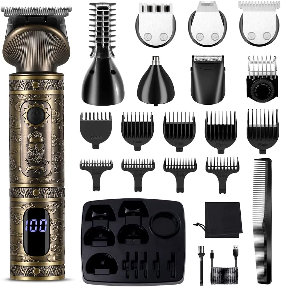 Professional Beard Trimmer Kit for Men with 7 in 1 Functions
