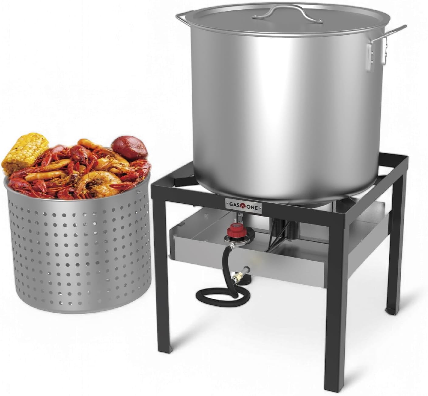 Gas One Seafood Boil Kit with Propane Burner and 60Qt Pot