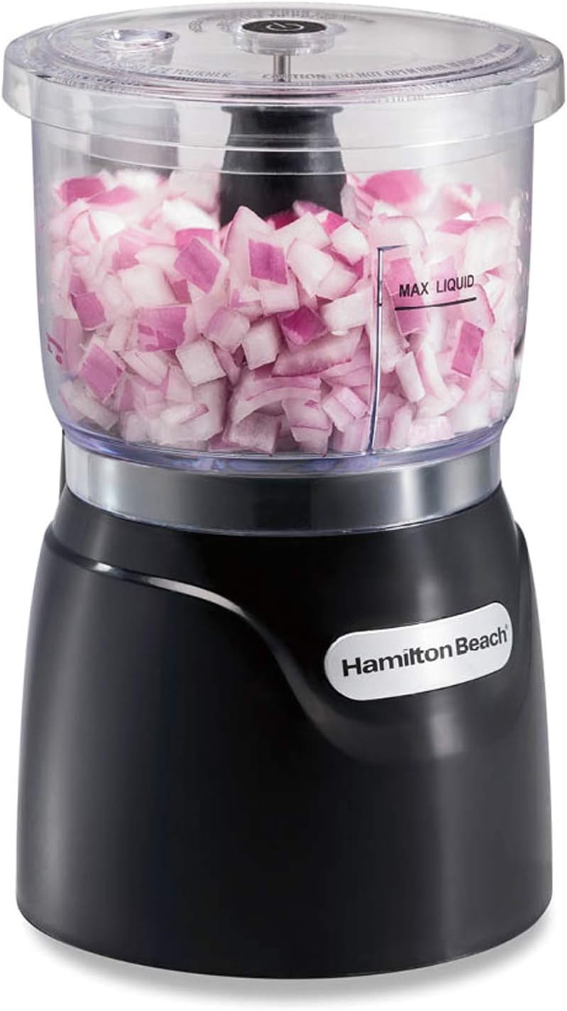 Hamilton Beach 3-Cup Electric Veggie Chopper: Quick & Effortless Prep!