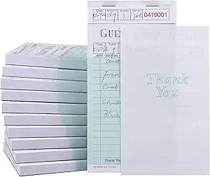 Guest Checks Waitress Notepad for Restaurants - 2000 Sheets
