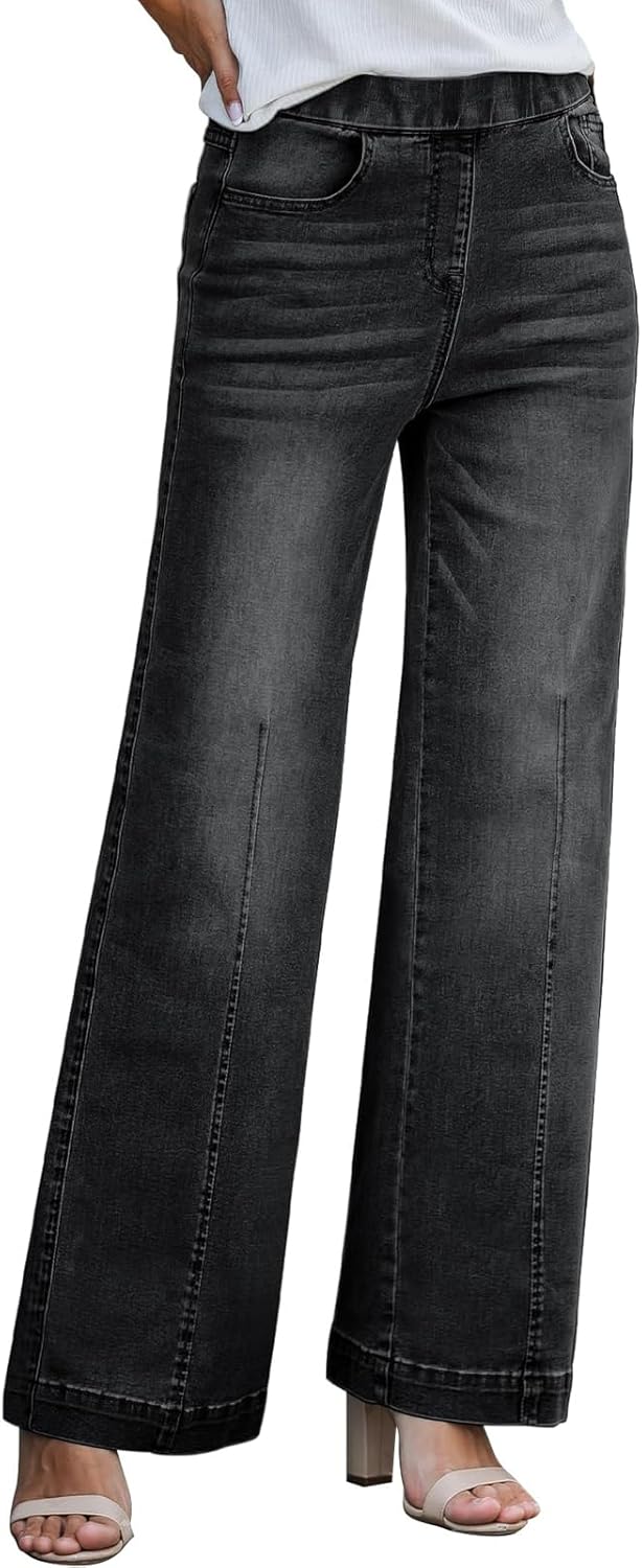 BestGirl Women's Baggy Jeans: High Waisted Wide Leg Denim Pants