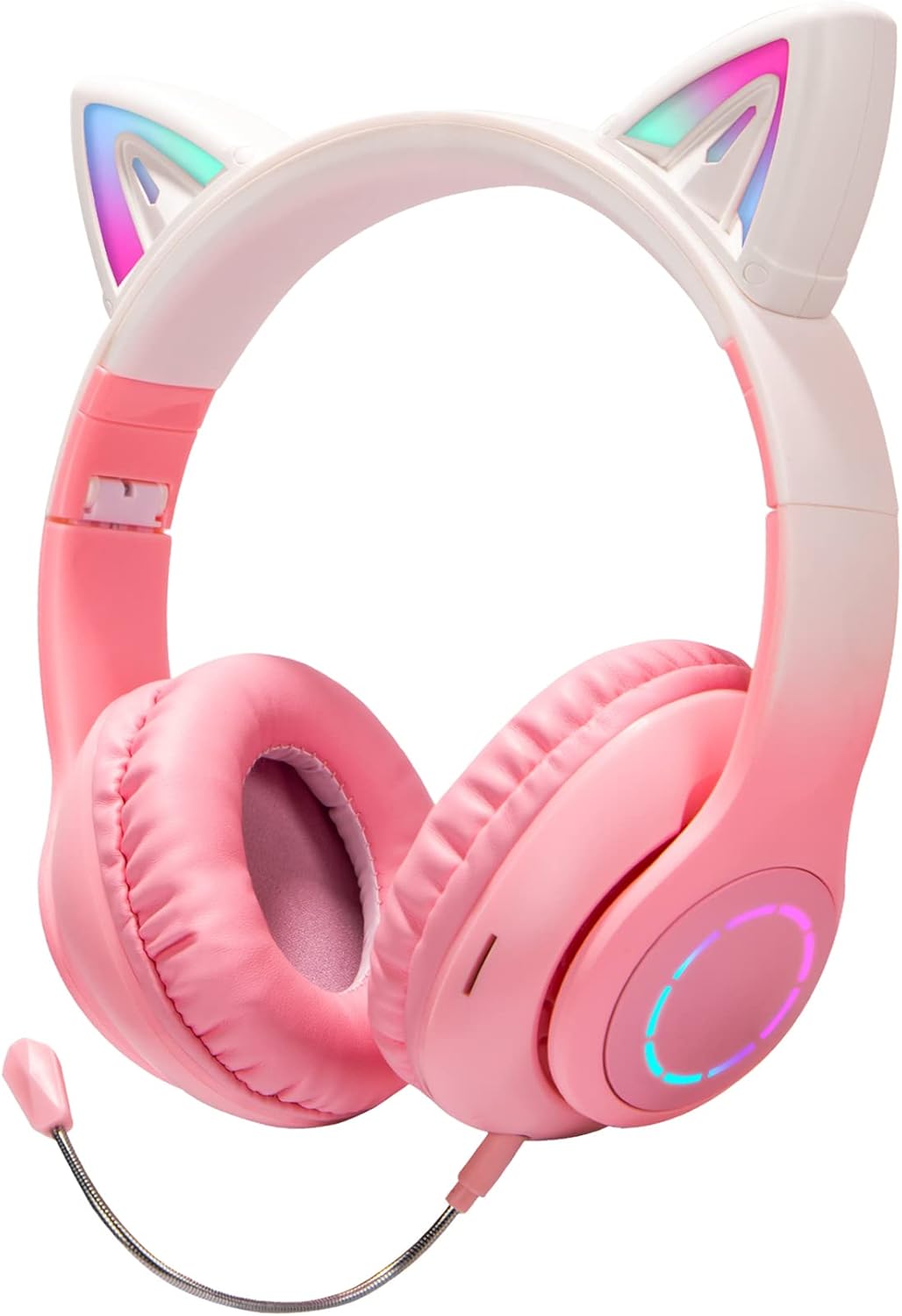 Wireless Cat Ear Headphones for Girls - Foldable & Comfortable