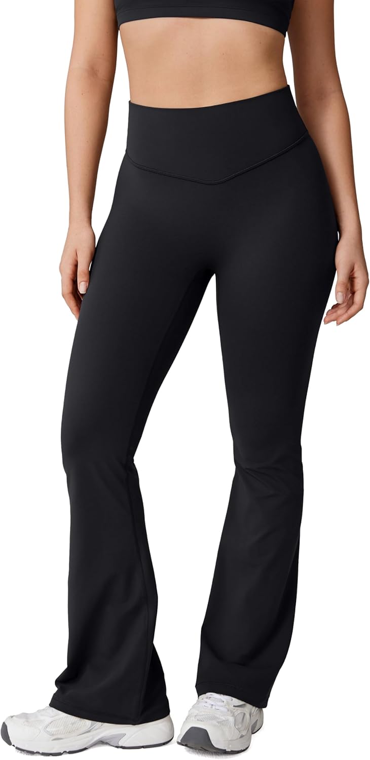 Hugcurve High Waisted Flare Leggings for Women - Buttery Soft