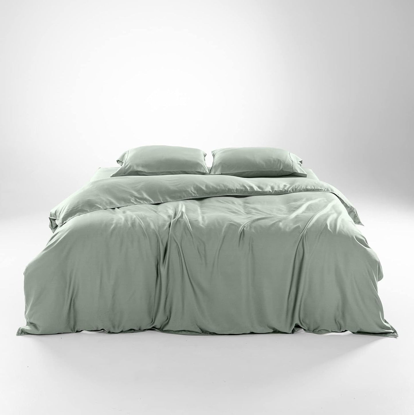 Cooling Duvet Cover Set - Soft Eucalyptus King Size Bedding